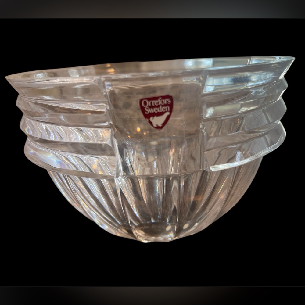 Orrefors Sweden Vintage Crystal Bowl